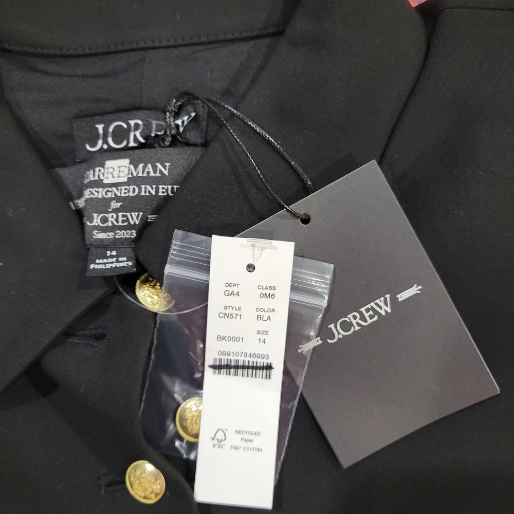 J Crew Parc dress in four-season stretch $188 Retail Black Classic LBD CN571 - Picture 15 of 15